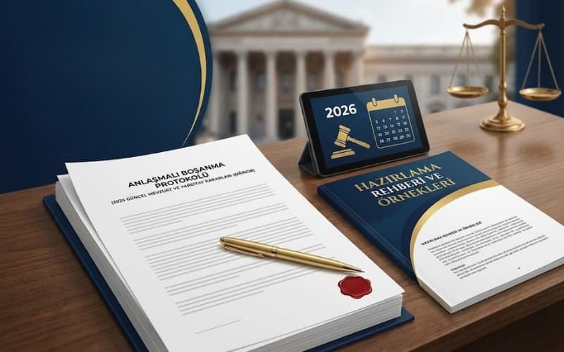 2026 Güncel Mevzuat ve Yargıtay Kararları Işığında Anlaşmalı Boşanma Protokolü Hazırlama Rehberi ve Örnekleri Anlaşmalı Boşanma Protokolü Hazırlama Rehberi (2026 Güncel Mevzuat ve Yargıtay Kararları Işığında)